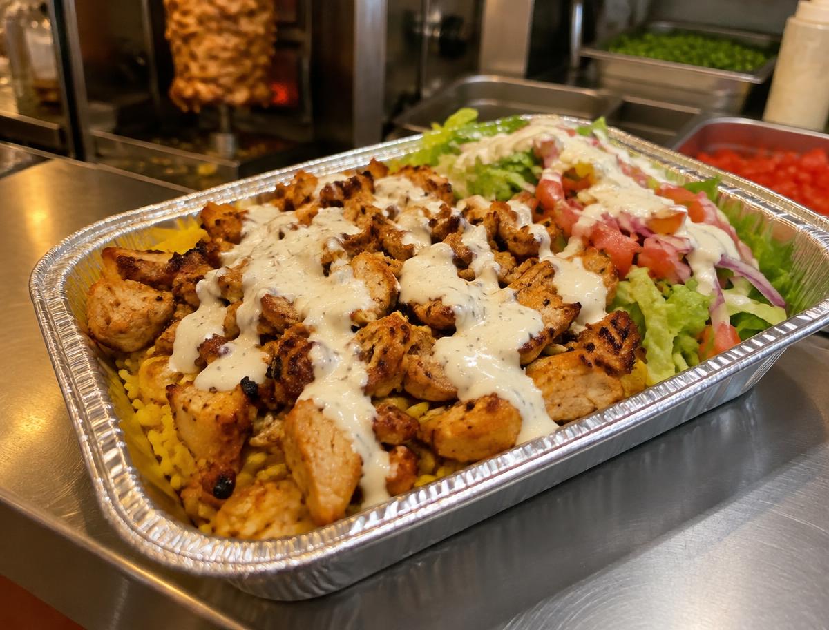 Chicken Over Rice from The Famous Deli