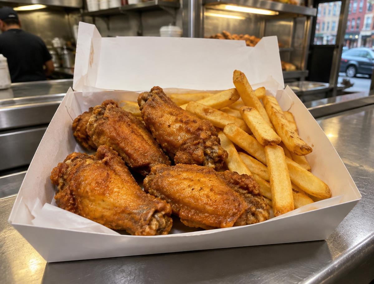 6 Pcs Wings & Fries from The Famous Deli